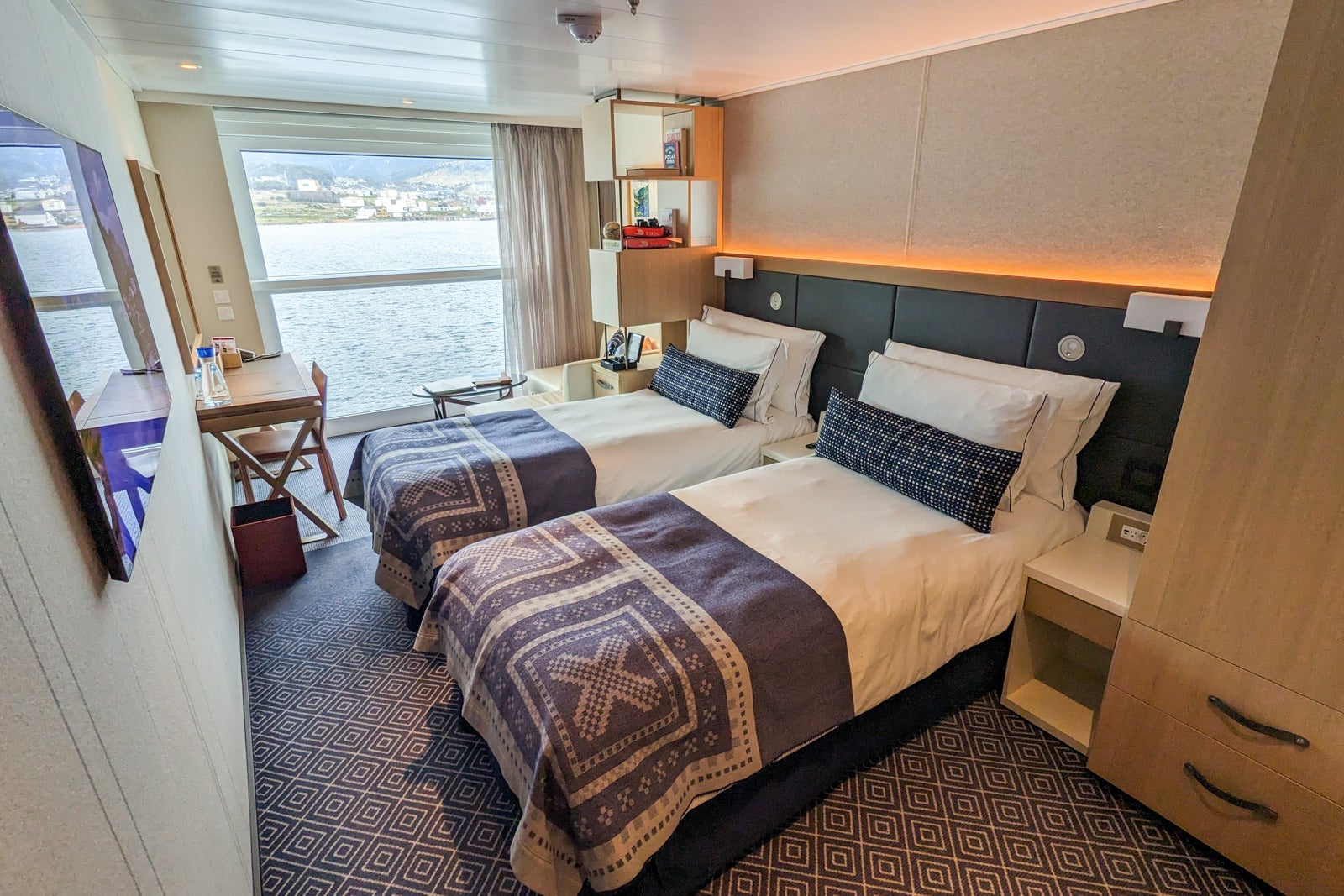 Deluxe Balcony Cabin on Viking Polaris.