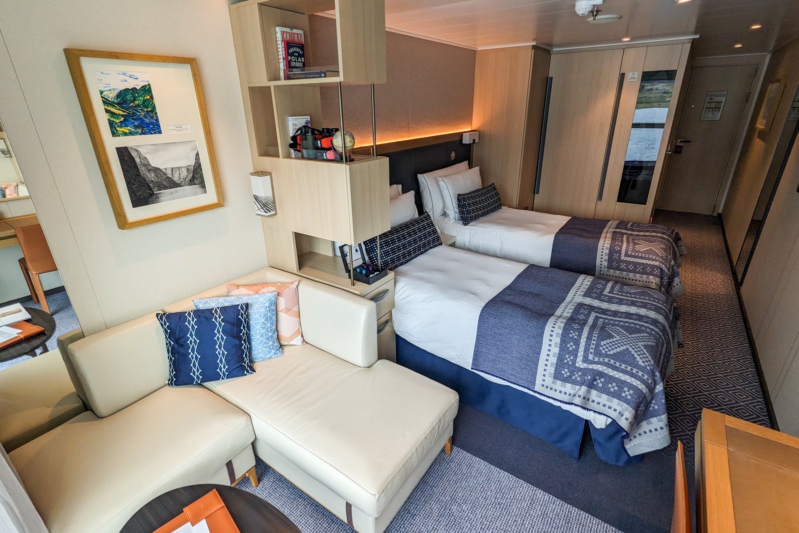 Deluxe Balcony Cabin on Viking Polaris.