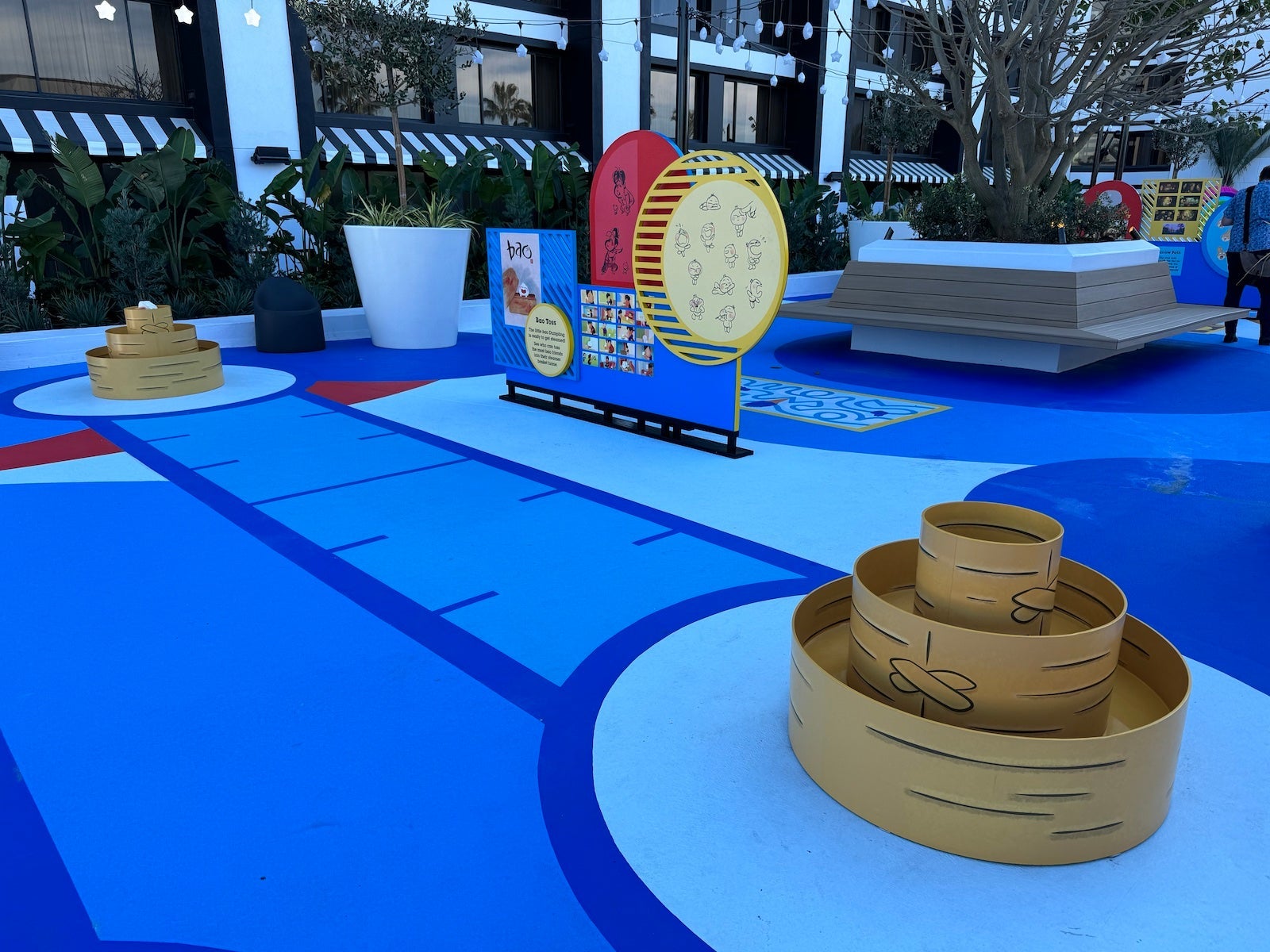 Pixar Place Hotel lawn games