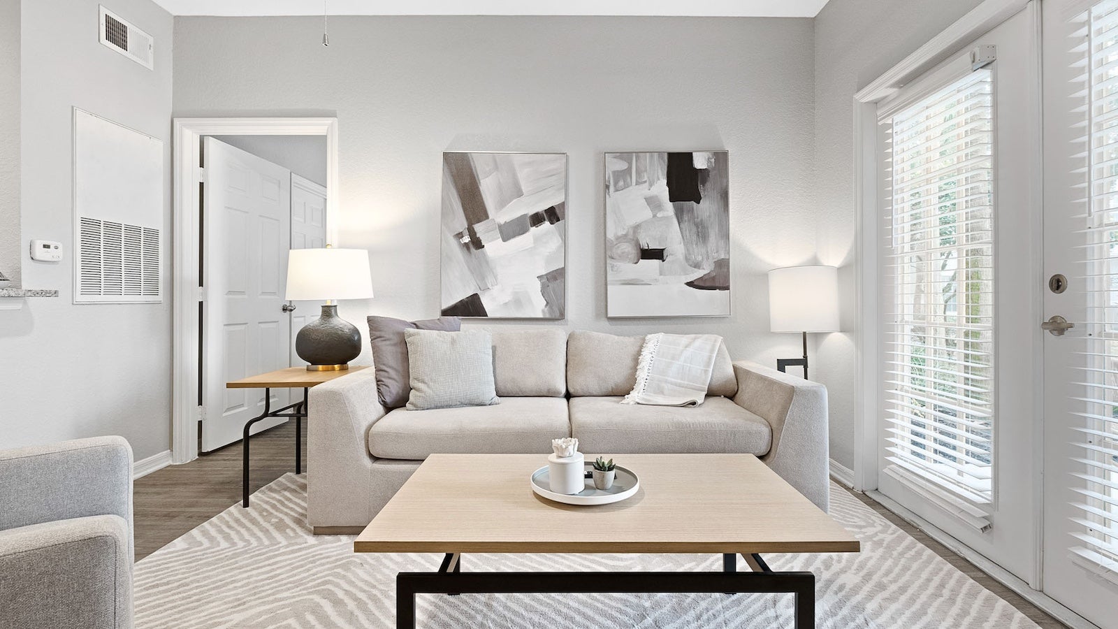 couch in apartment