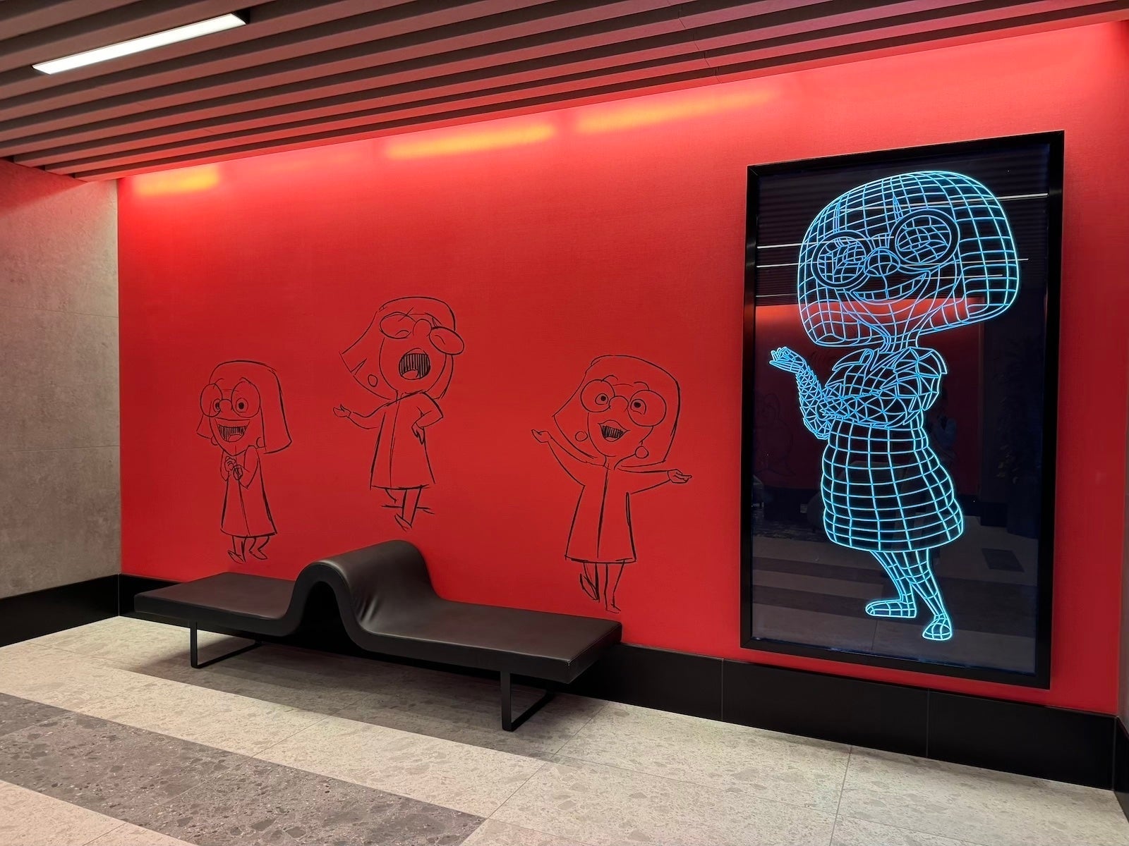 Pixar Place Hotel hallway