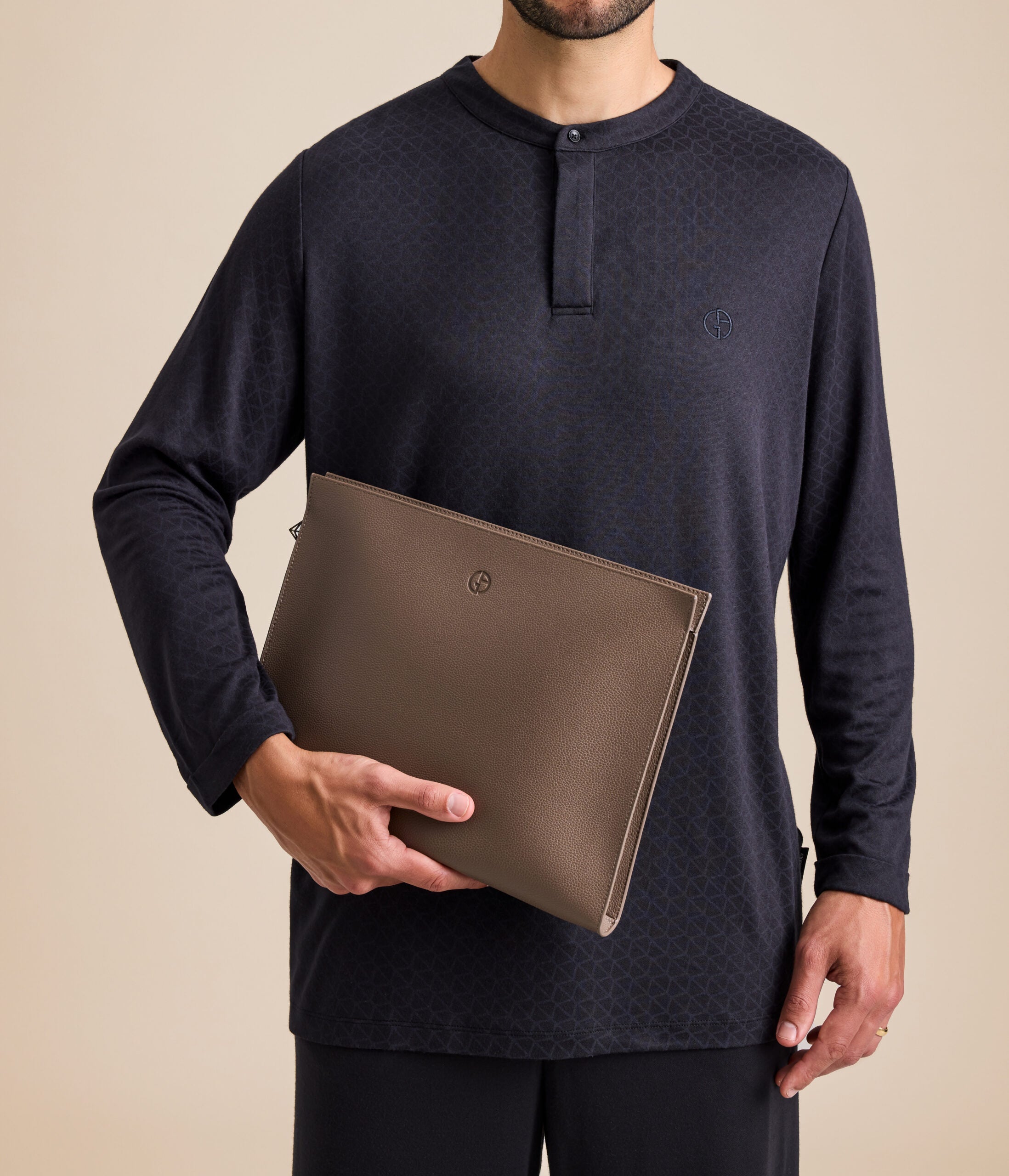 Etihad Giorgio Armani first class loungewear and folio