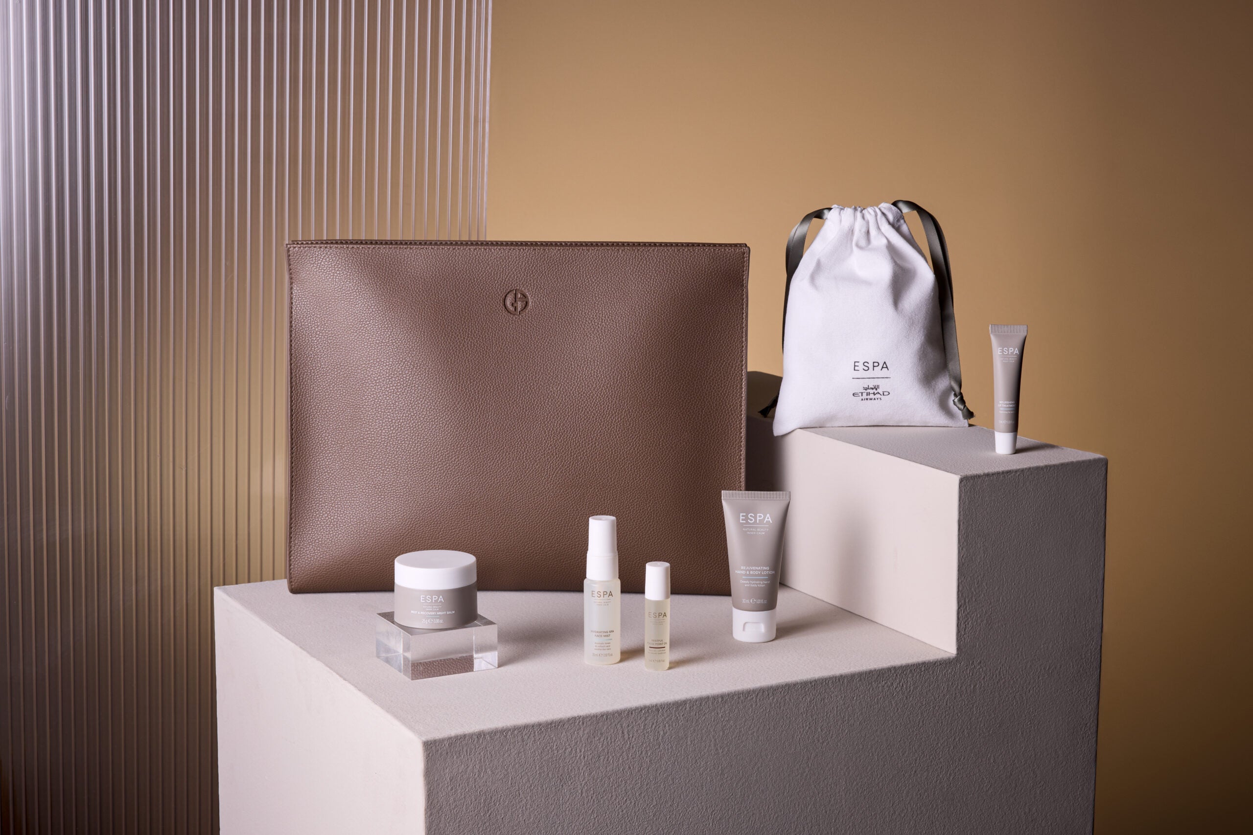 Etihad Airways Giorgio Armani first class amenity kit