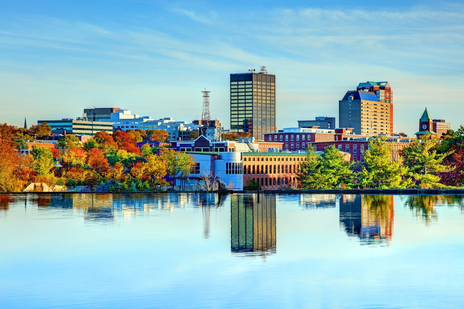 Manchester NH skyline