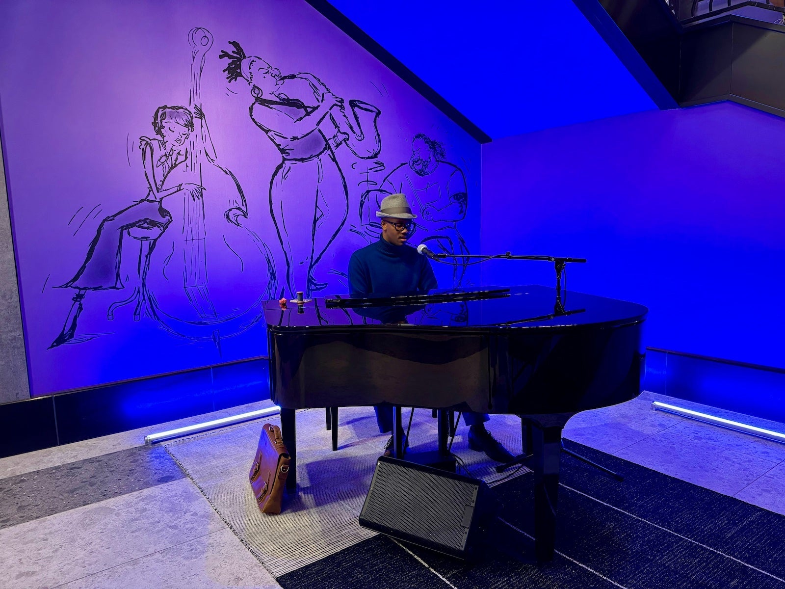 Pixar Place Hotel Joe Grdner playing piano