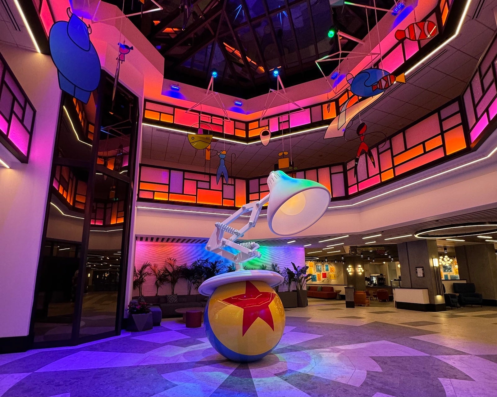 Pixar Place Hotel lobby