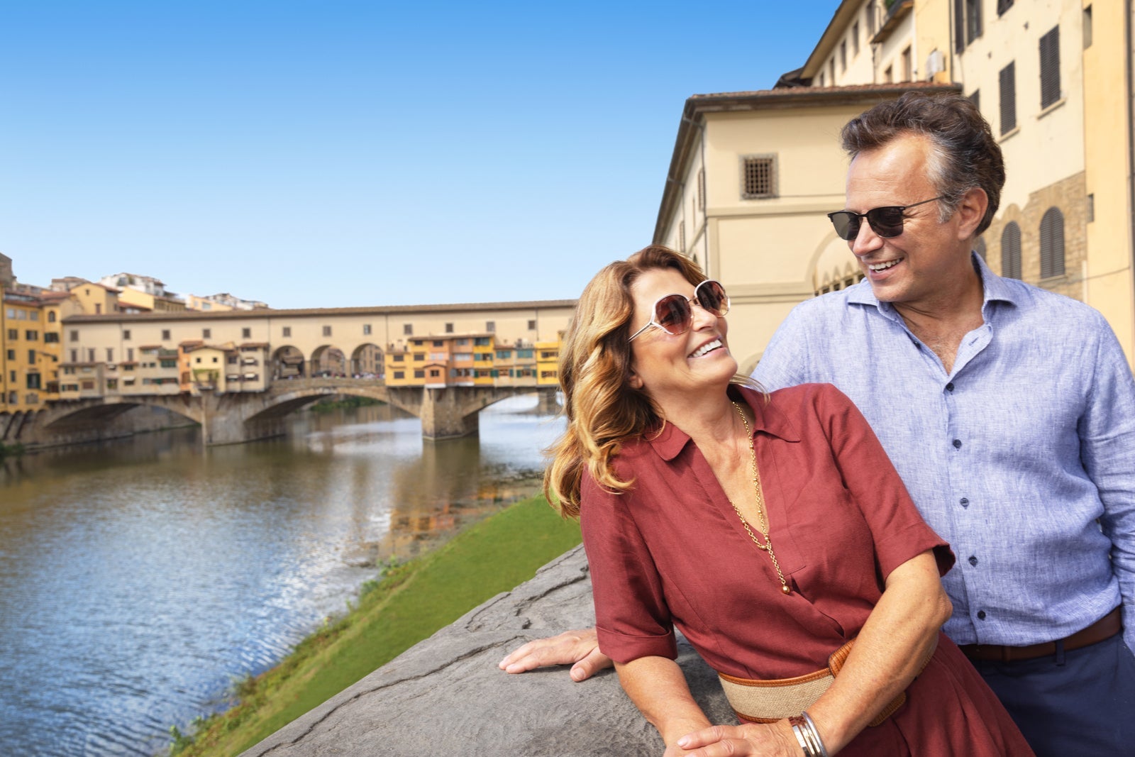 Couple in Italy on Norwegian cruise