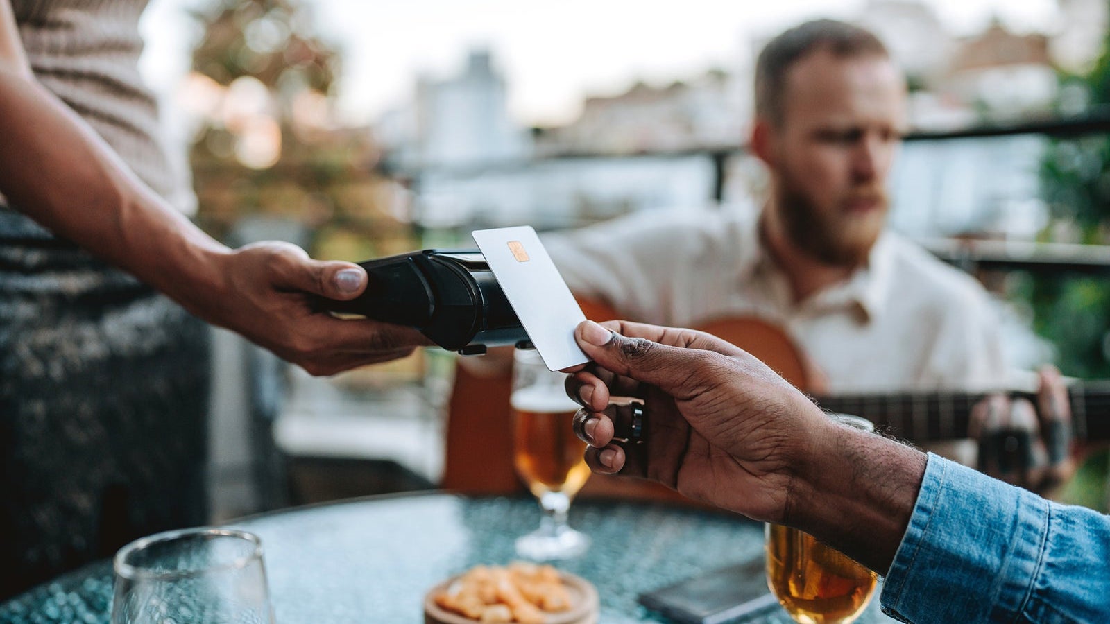 contactless payment with credit card