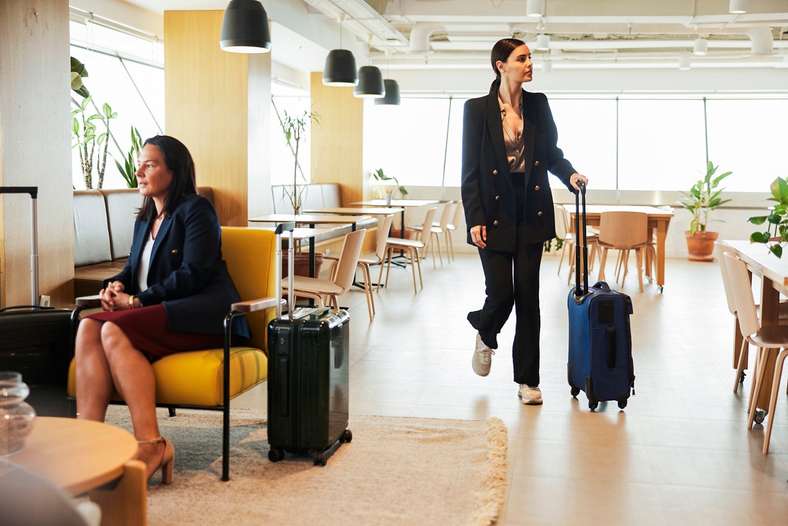Woman at airport