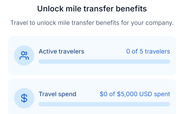 AAdvantage Business mile transfer status