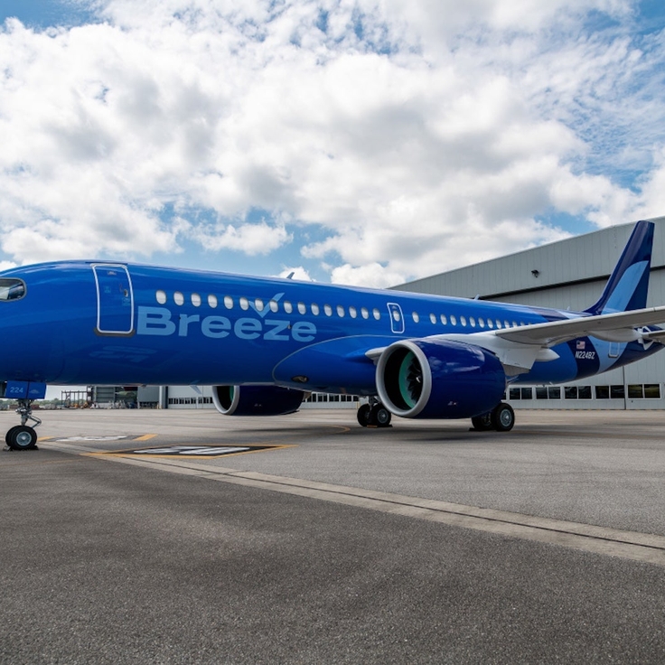 Fast-growing Breeze adds 4 cities in 14-route expansion; introductory fares from $39 one-way