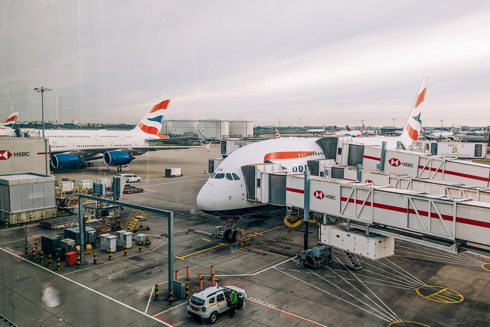 British Airways planes on a tarmac