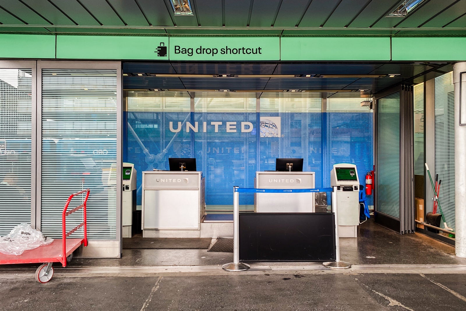 bag drop area