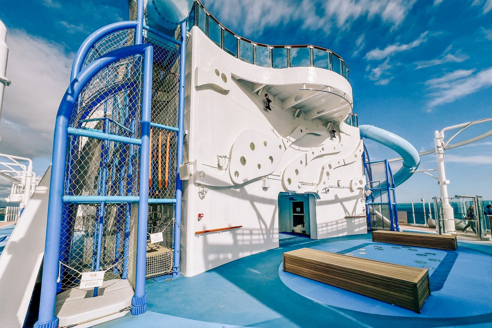 The Park19 play complex on Sun Princess