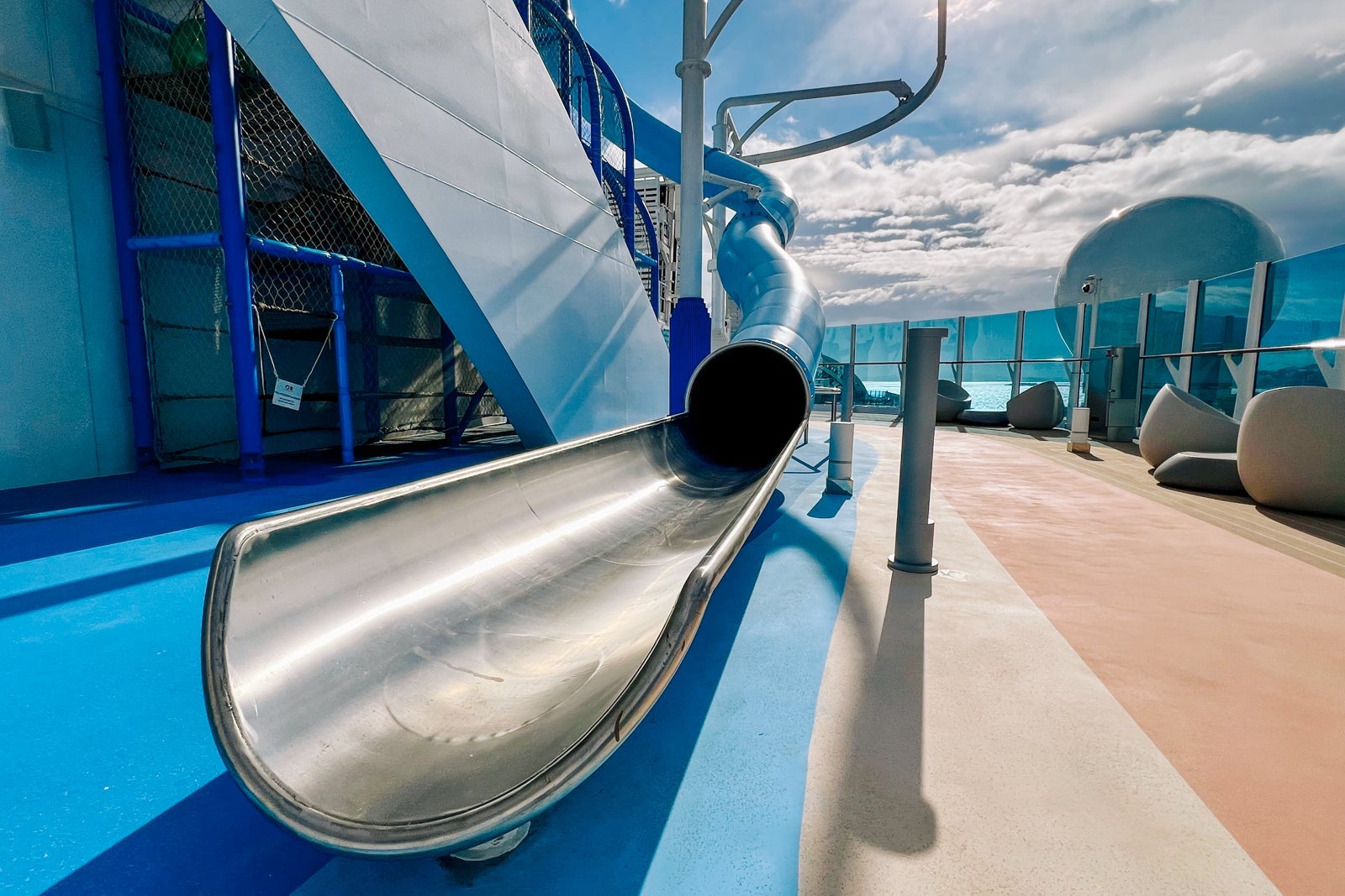 The Park19 play complex on Sun Princess