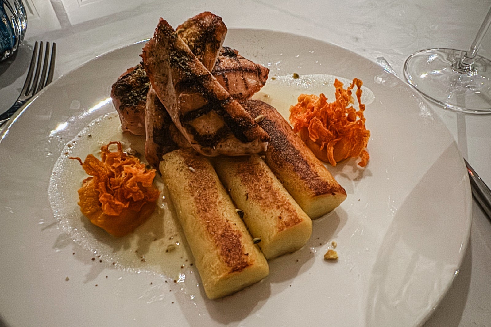 Main course at the Coburg in Dublin, Ireland
