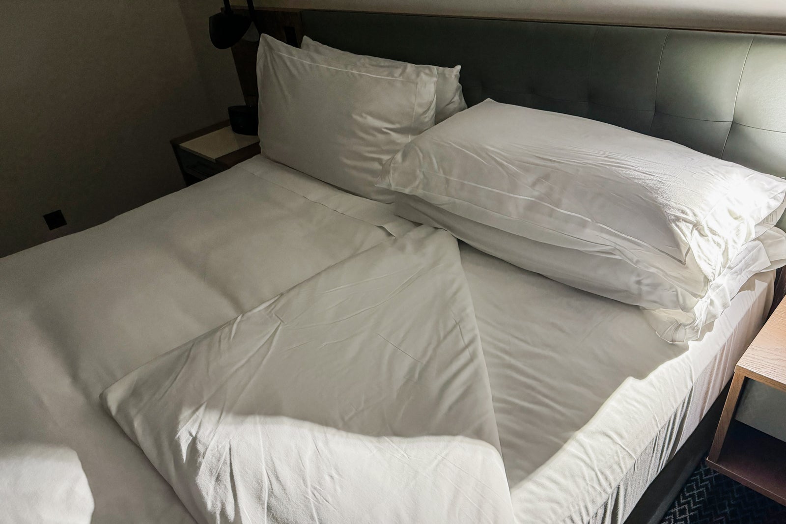 The bed at the Conrad Dublin