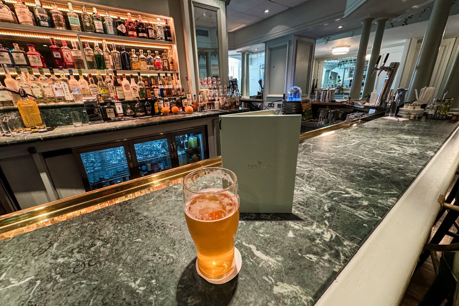 Beer at The Terrace Kitchen & Social House at the Conrad Dublin