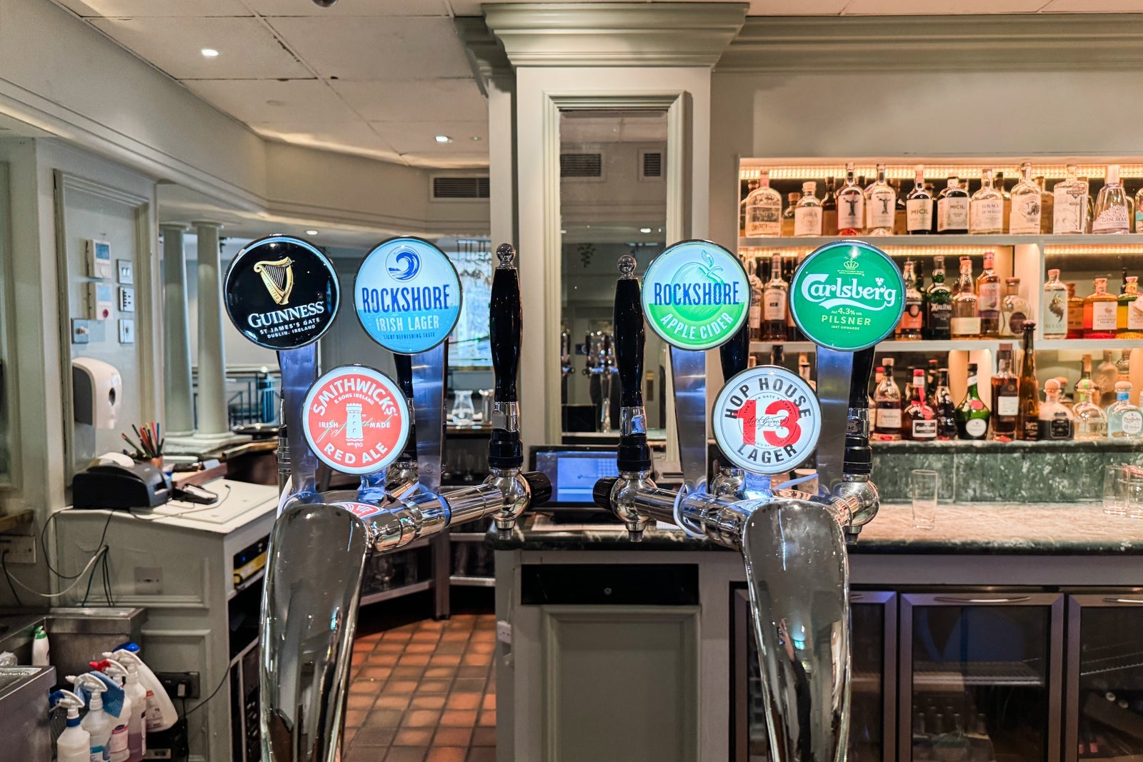 Beer selection at The Terrace Kitchen & Social House at the Conrad Dublin