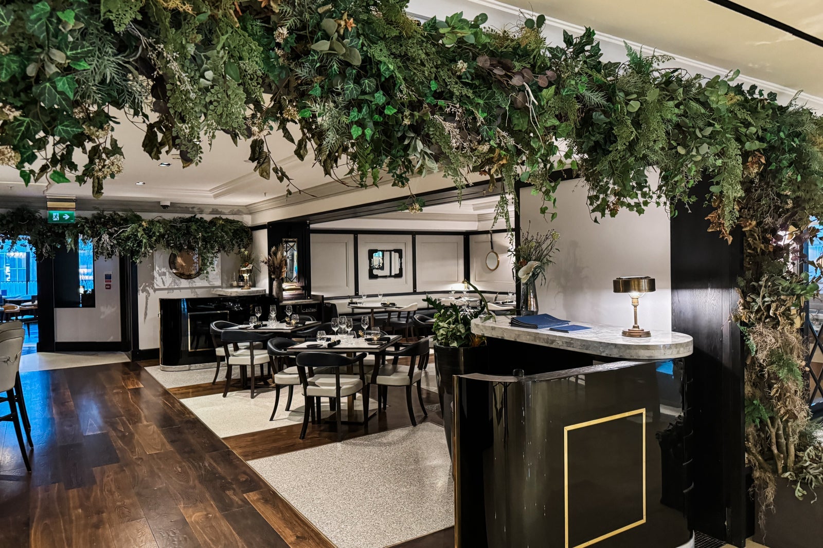 Dining room at The Coburg in Dublin, Ireland
