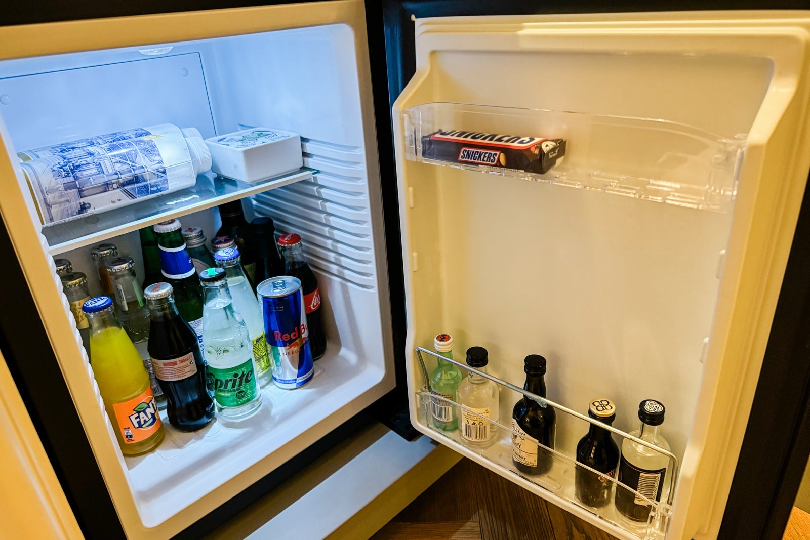 Mini-bar at the Conrad Dublin