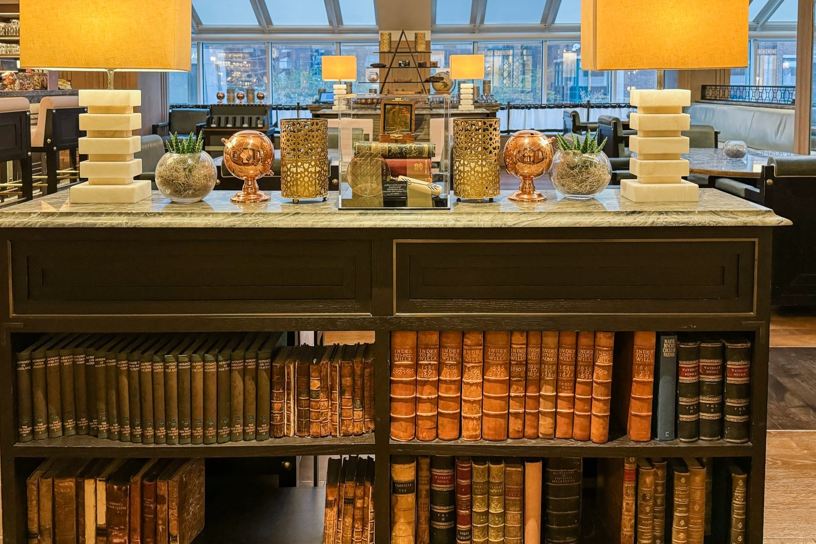 Book selection at Lemeul's at the Conrad Dublin
