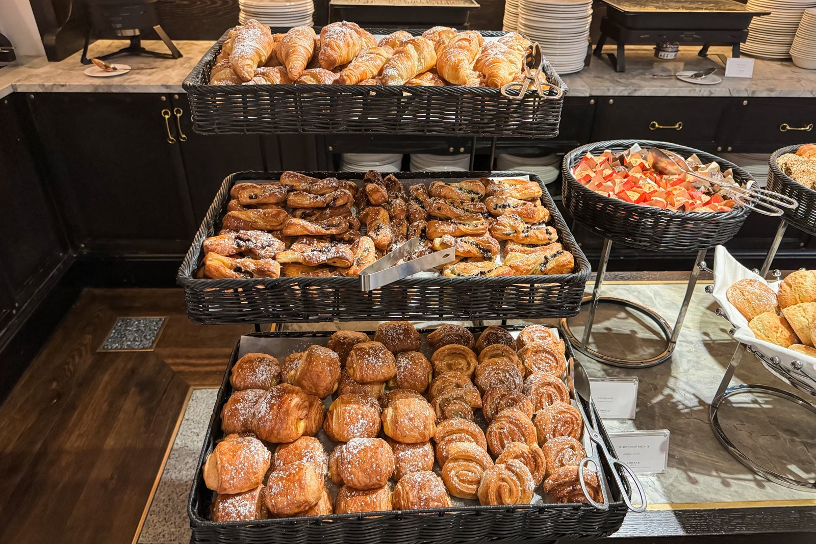 Breakfast buffet at the Conrad Dublin