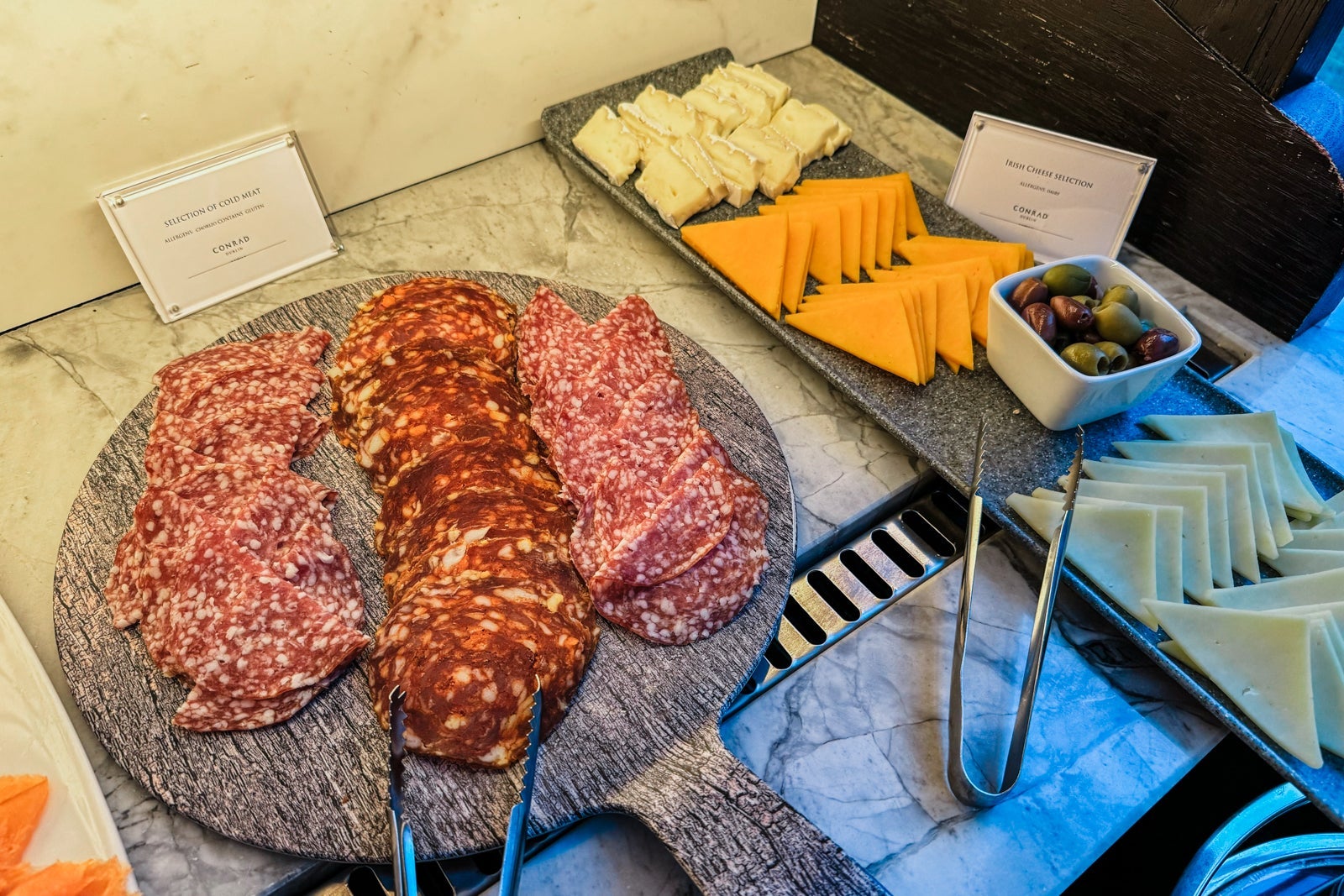 Breakfast buffet at the Conrad Dublin