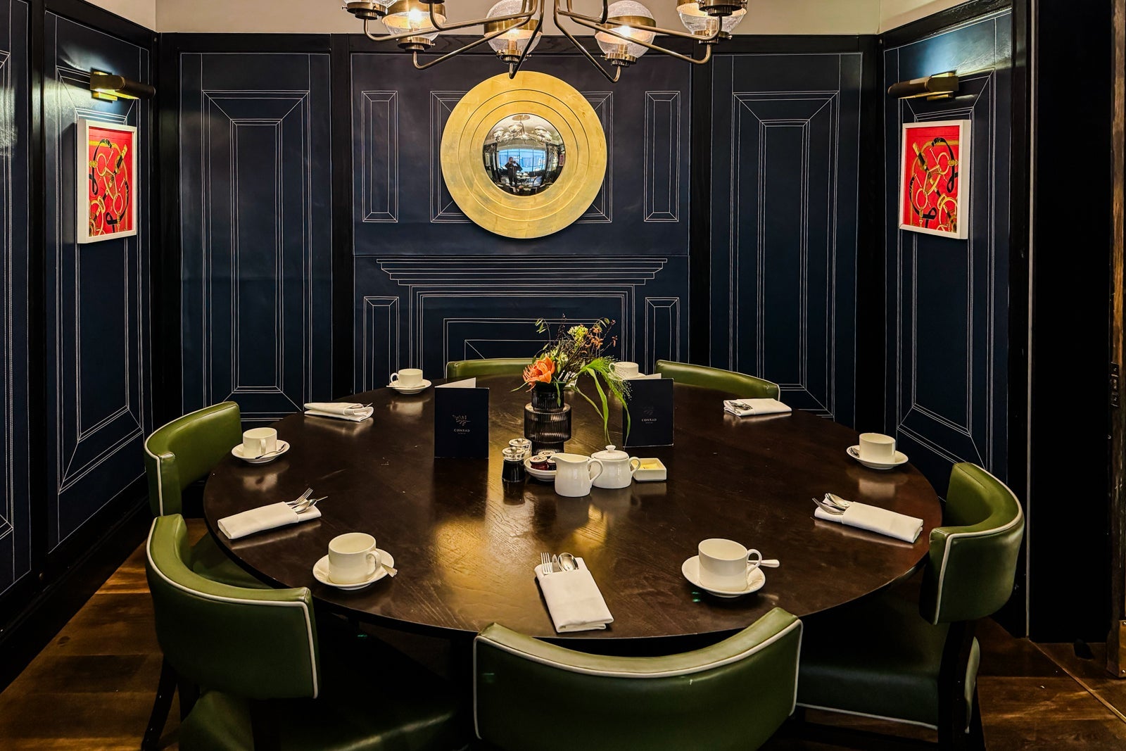 Dining room at The Coburg in Dublin, Ireland