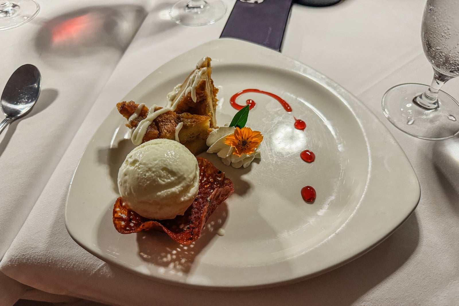 Dessert at Calabash restaurant Coconut Bay Beach Resort Spa St. Lucia