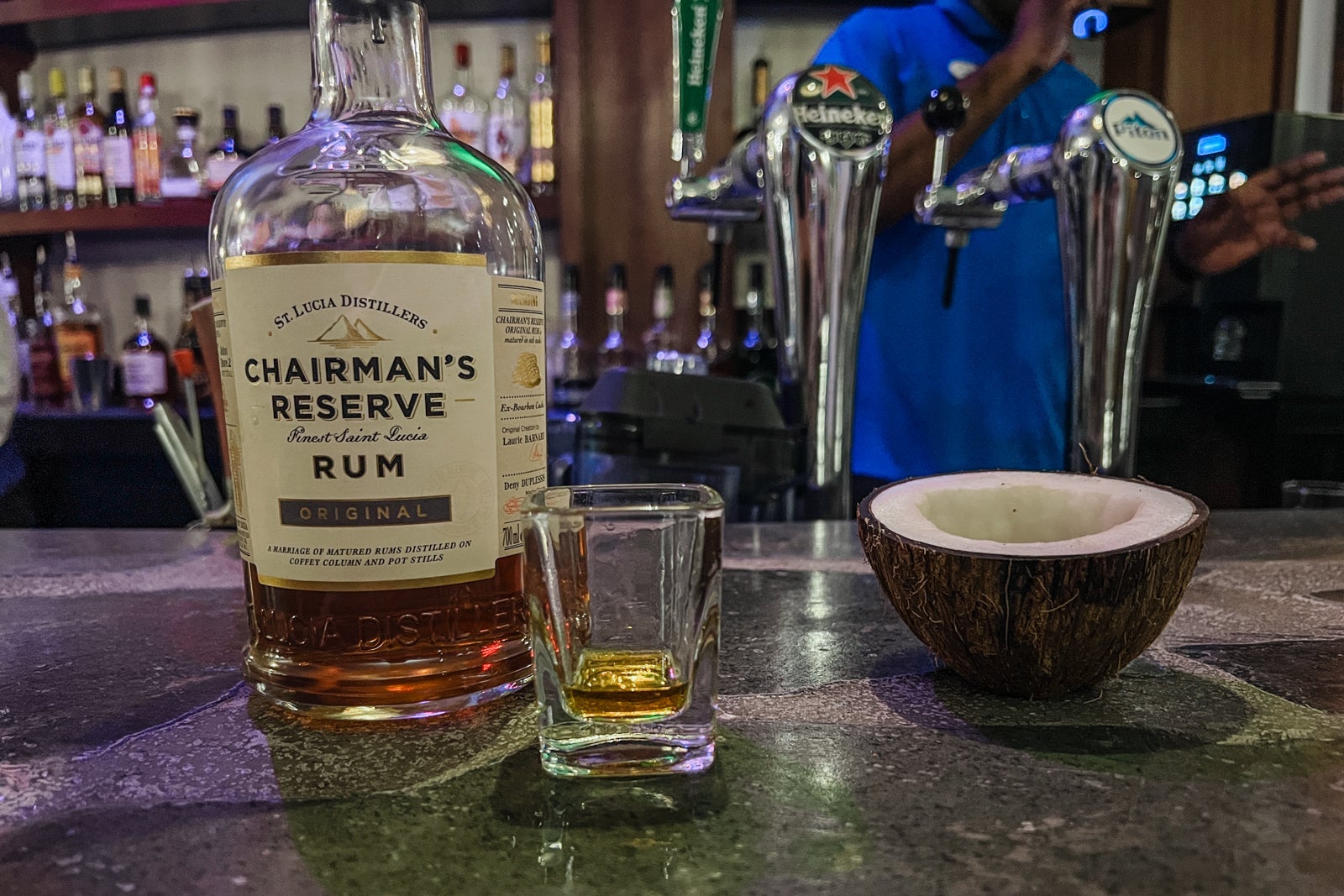 Rum tasting at Coconut Bay Beach Resort Spa St. Lucia