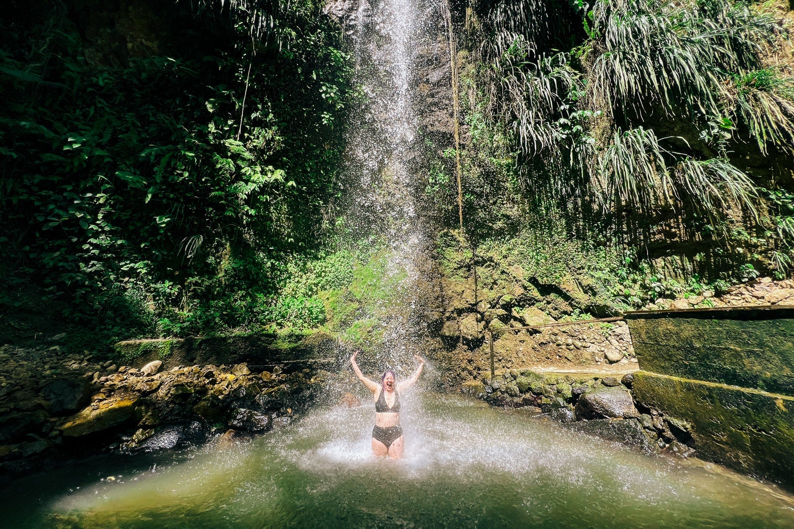 Toraille waterfall st. lucia