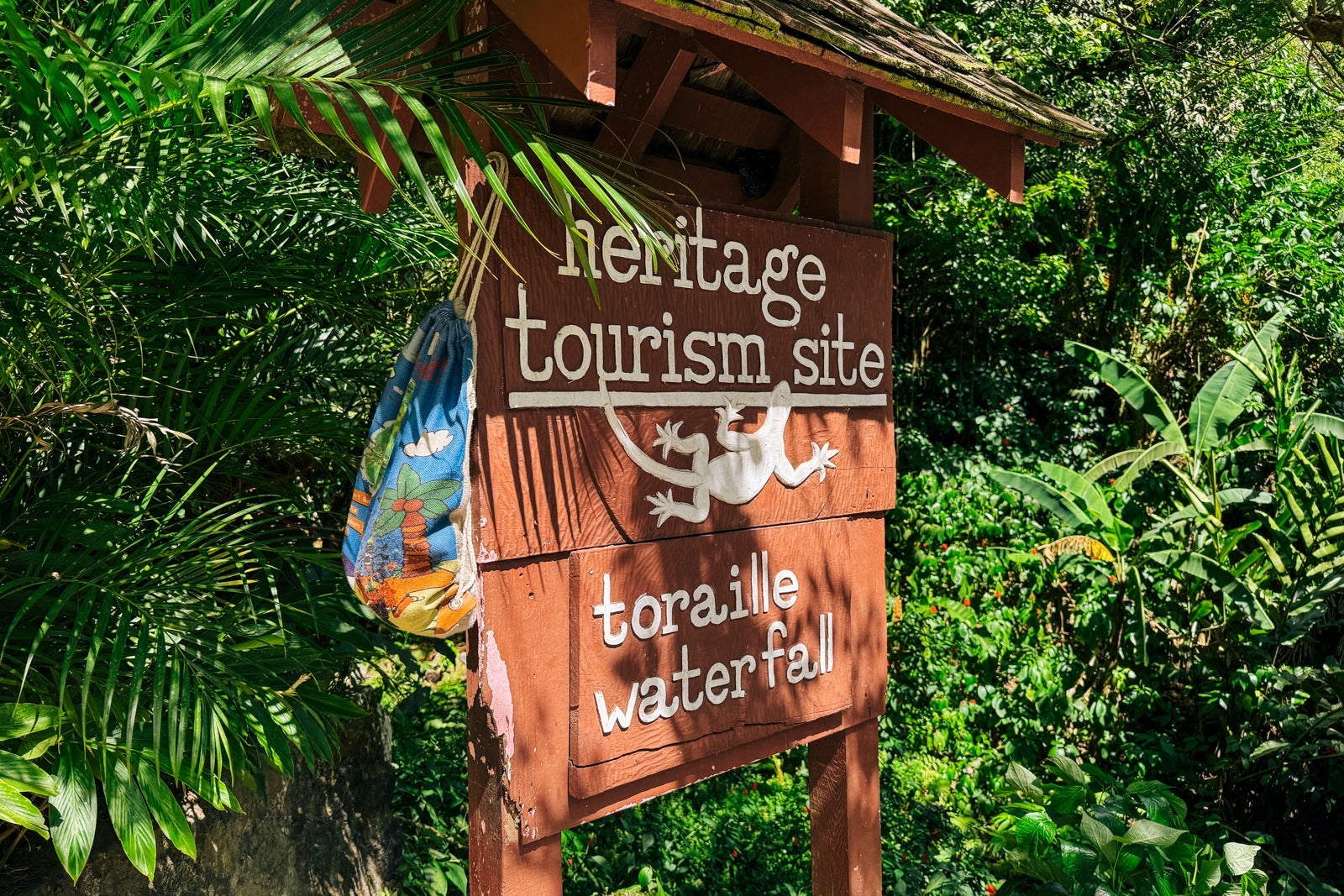 Toraille waterfall st. lucia