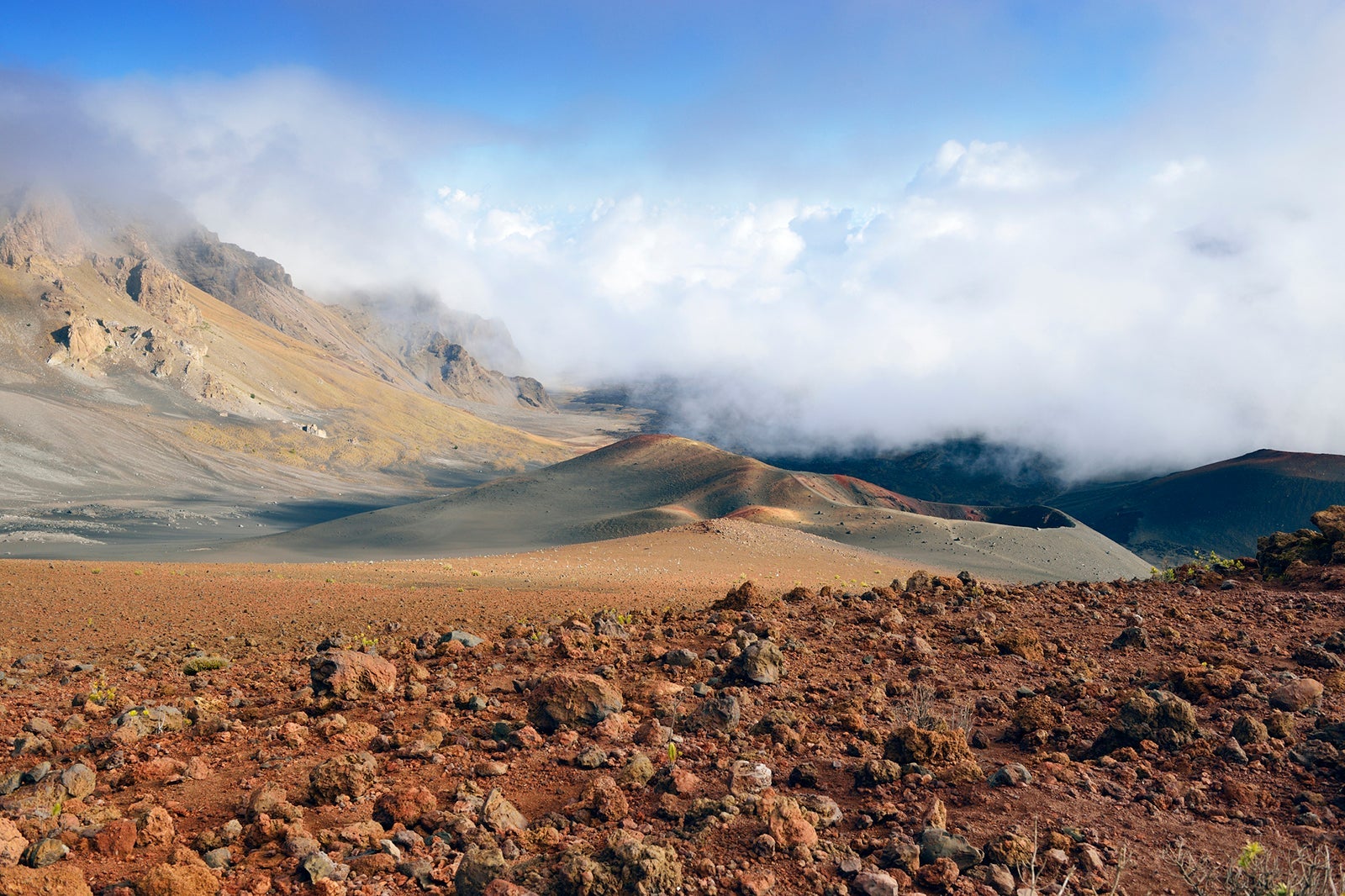 Volcanic clouds at Haleakala National Park