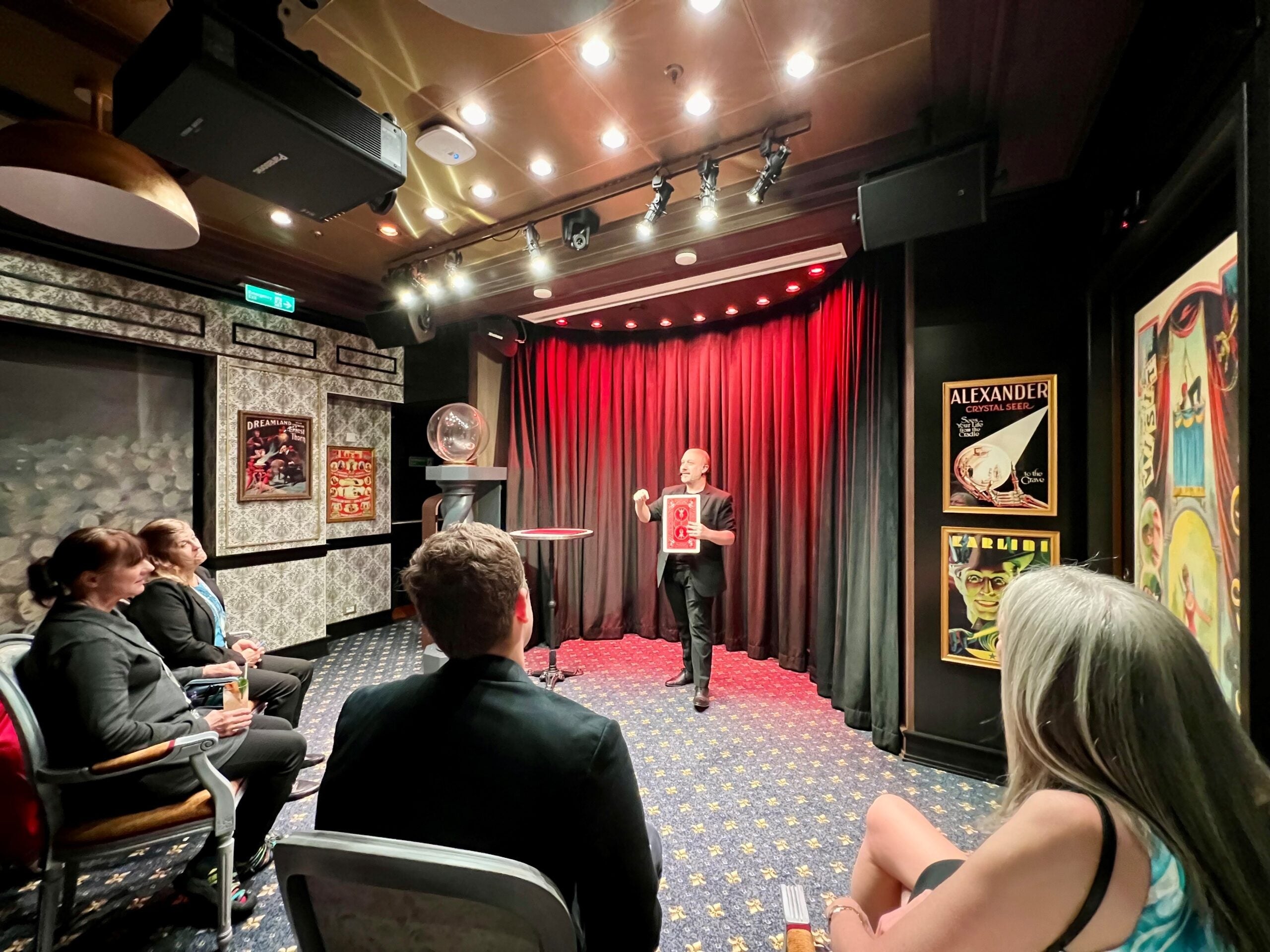 Magician Woody Aragon performs at Spellbound