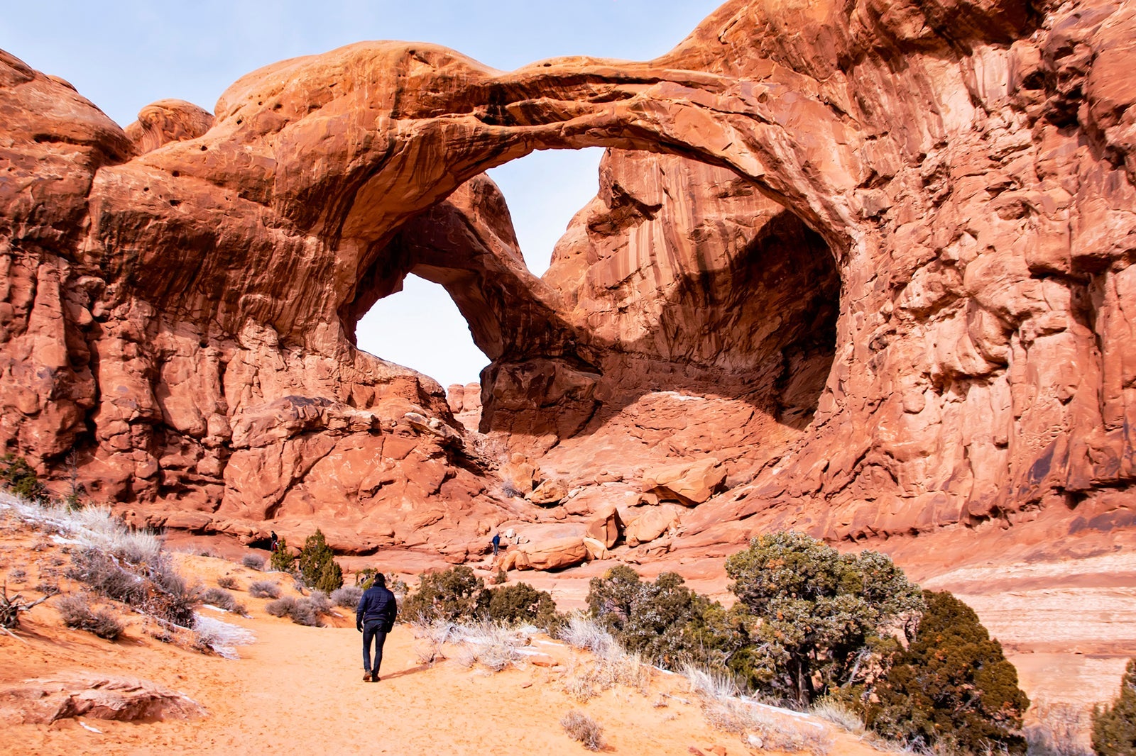 Arches National Park during the fall