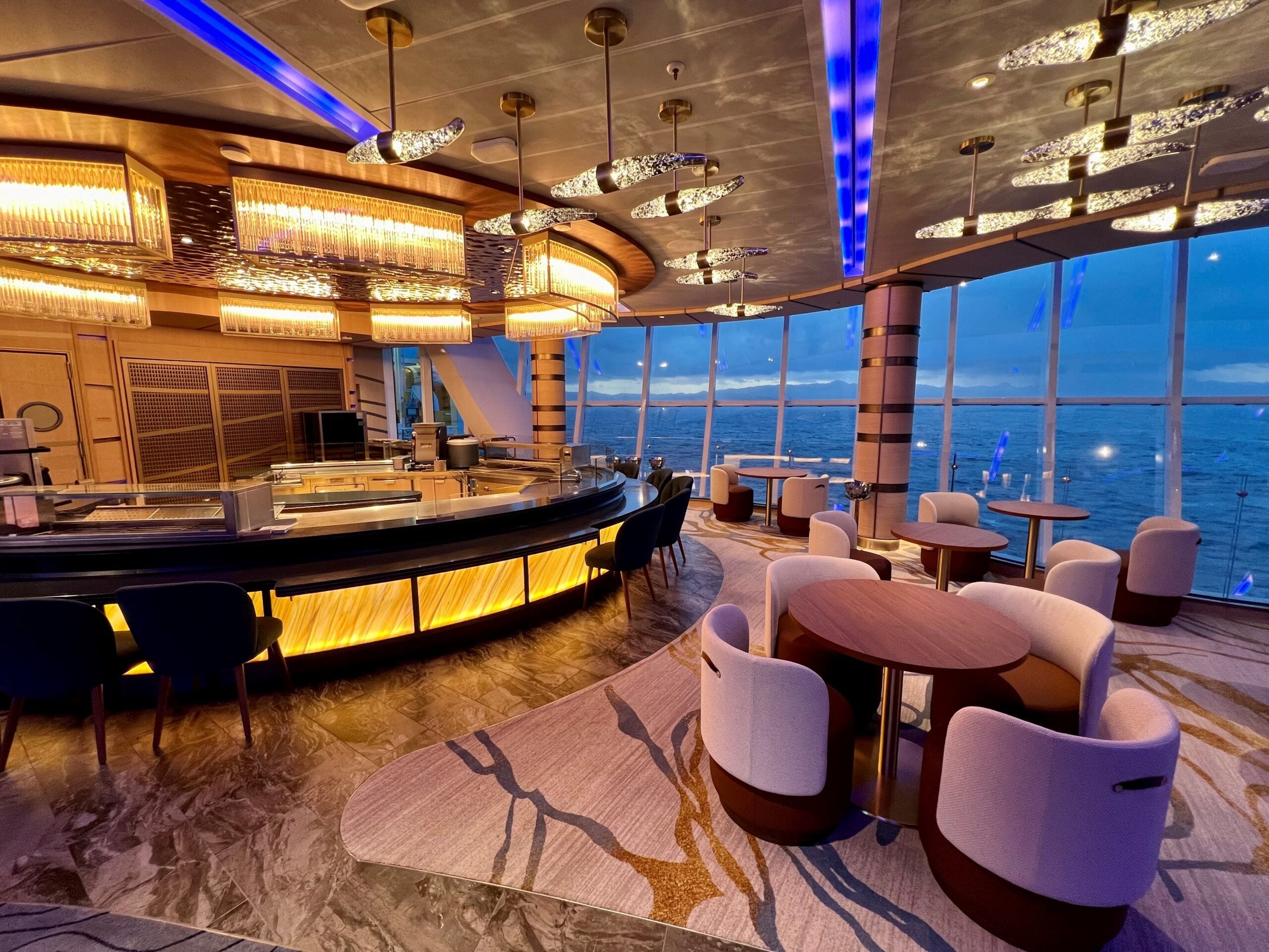 The Mokoto Ocean eatery on Sun Princess