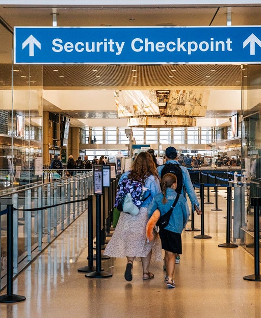 Security Checkpoint at the airport