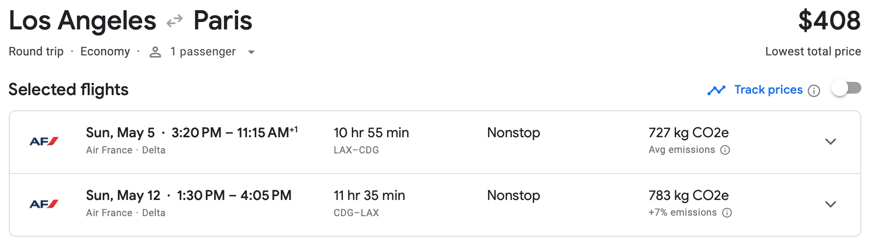 la to paris