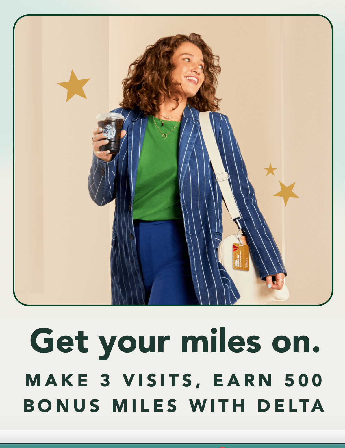 Screenshot of Starbucks Delta promo
