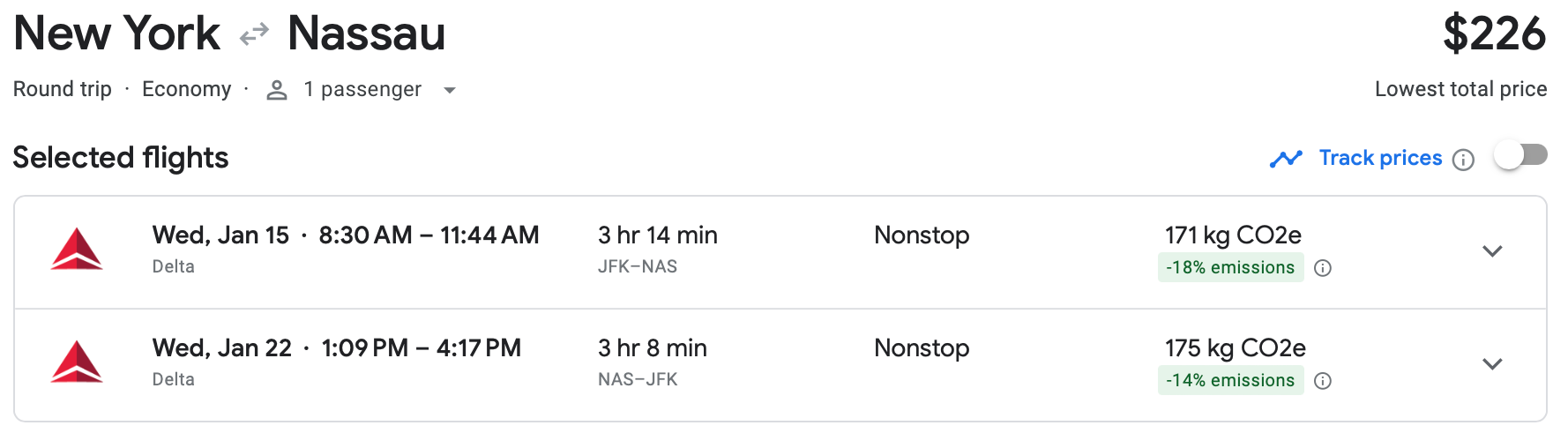nyc to nassau