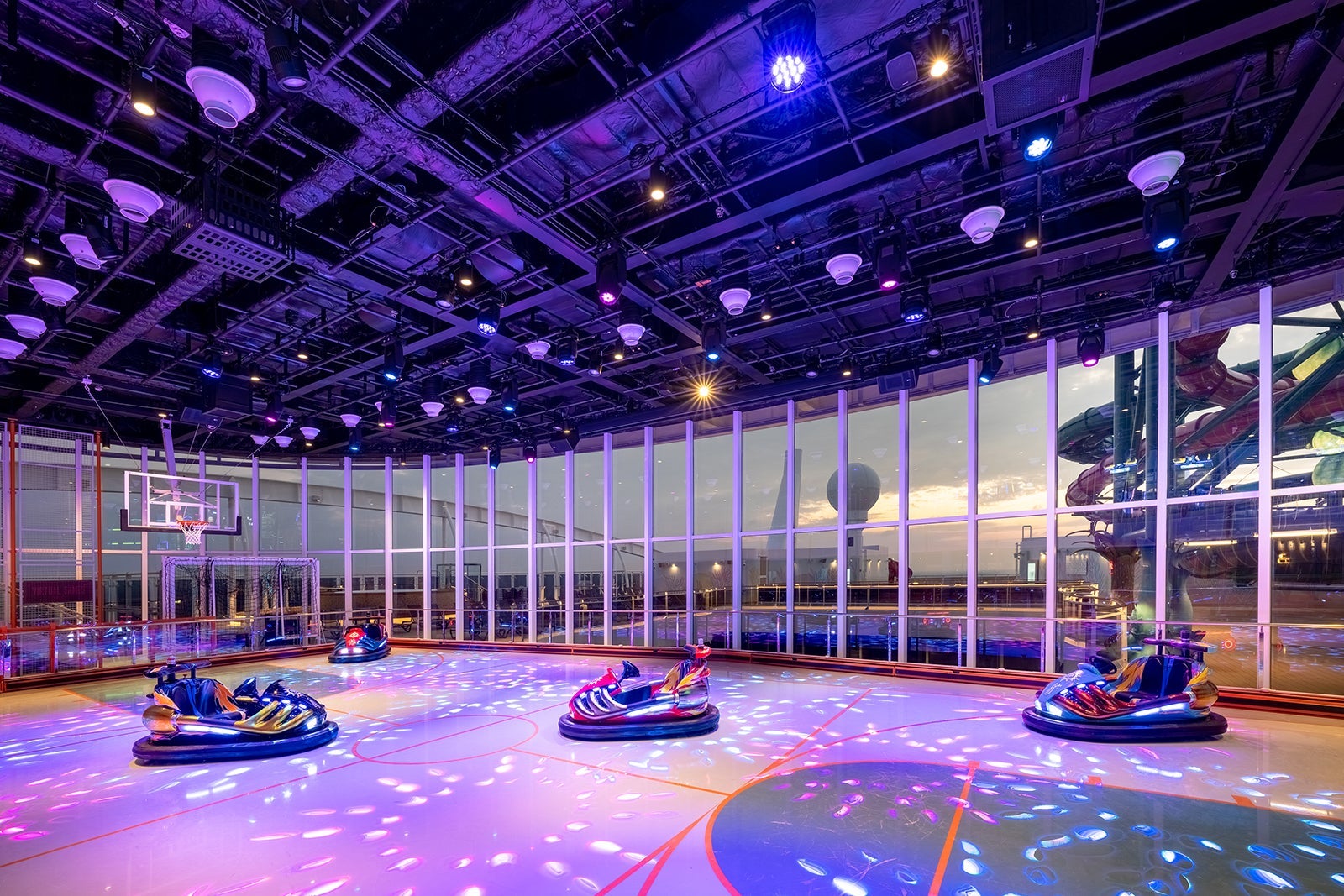 Bumper cars on MSC World Europa.