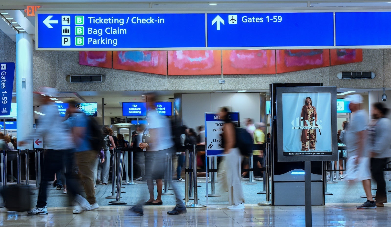 people in airport