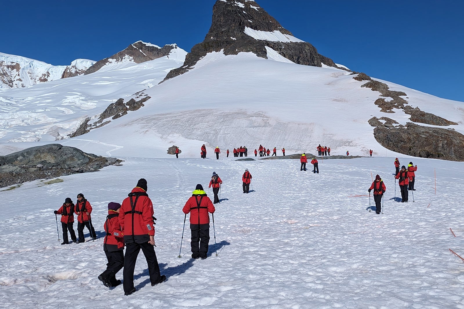 Viking Polaris passengers in Antarctica.