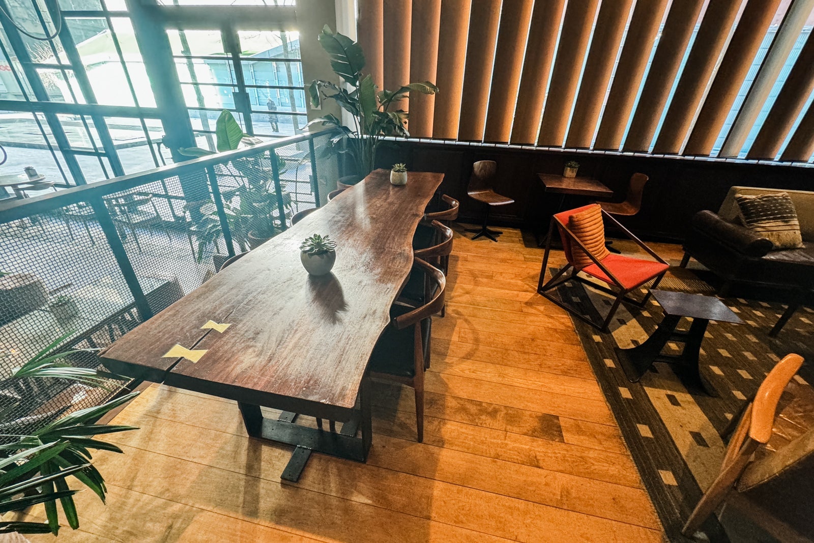 desk and seating