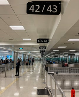 Global Entry line at Dulles International Airport