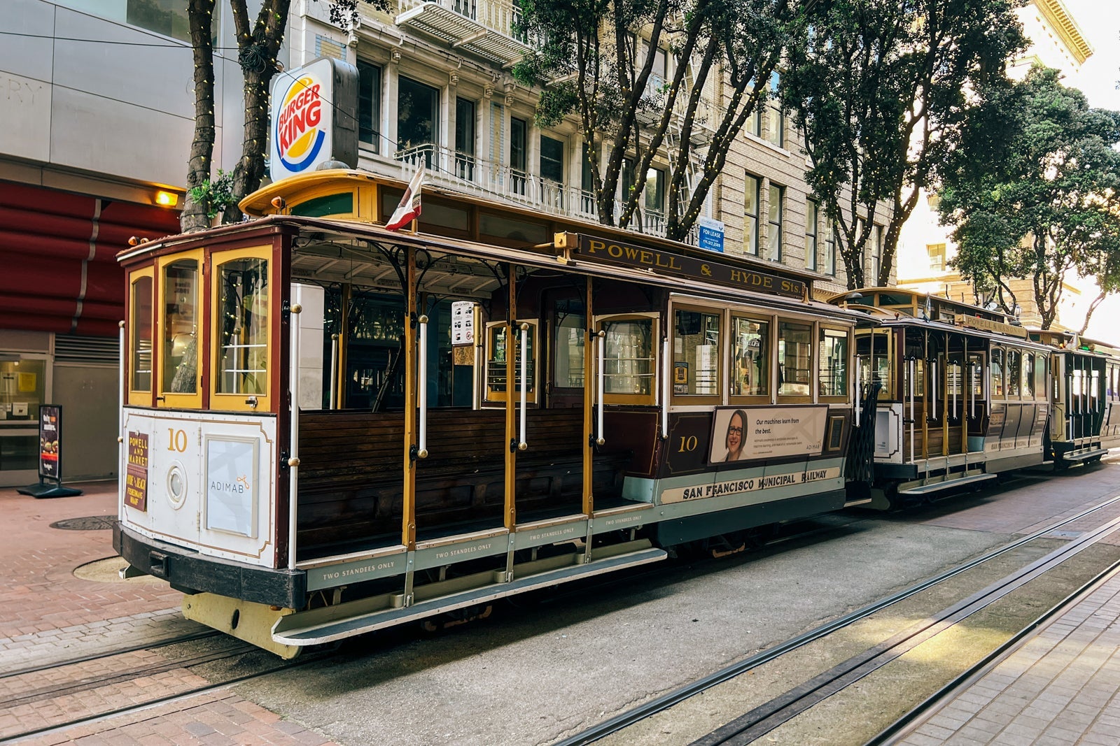 Cable car in San Francisco
