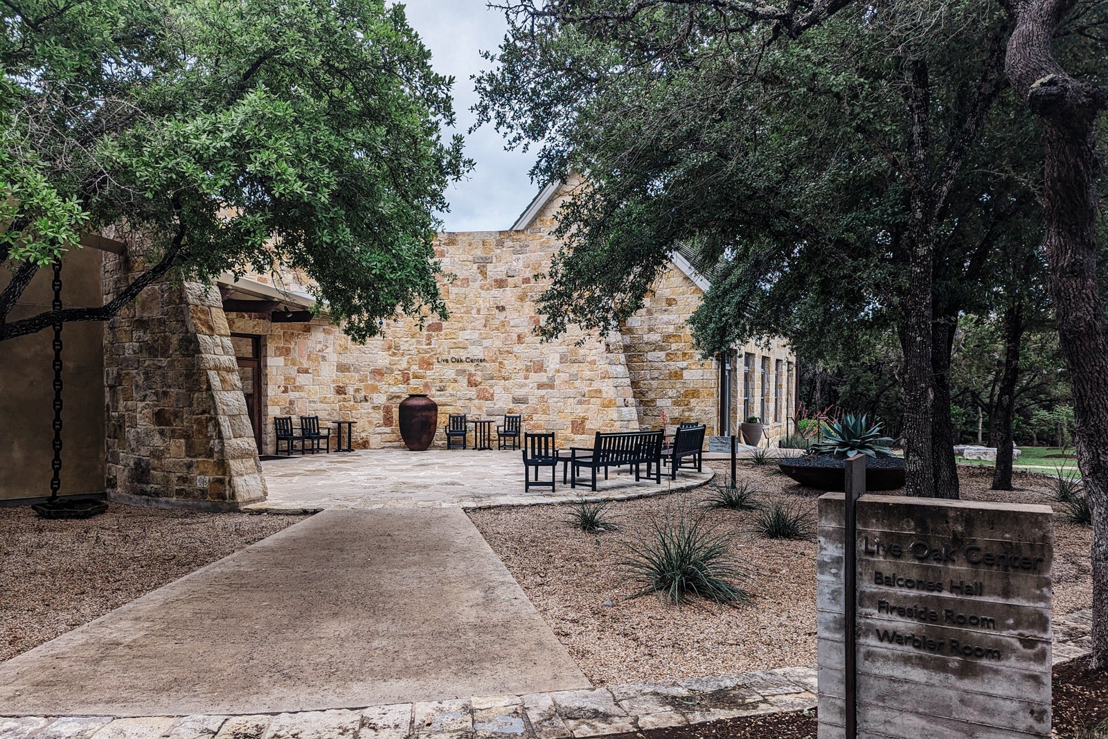 Miraval Austin conference patio