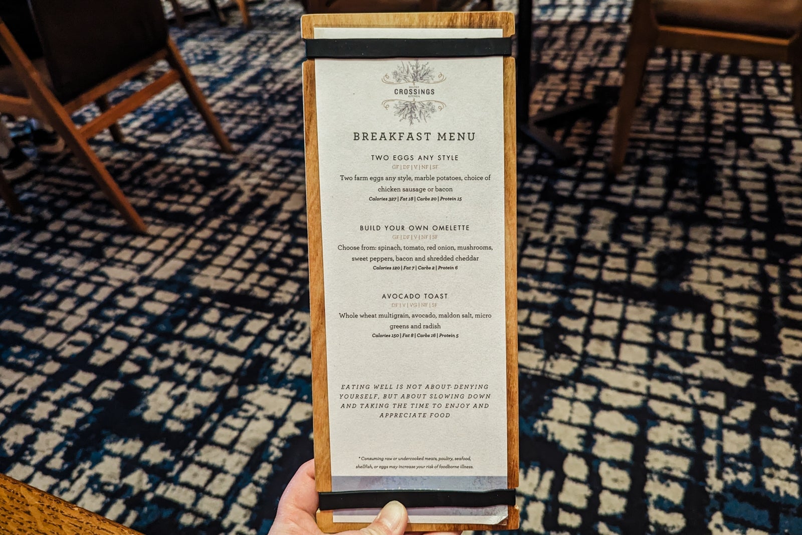 Miraval Austin breakfast menu