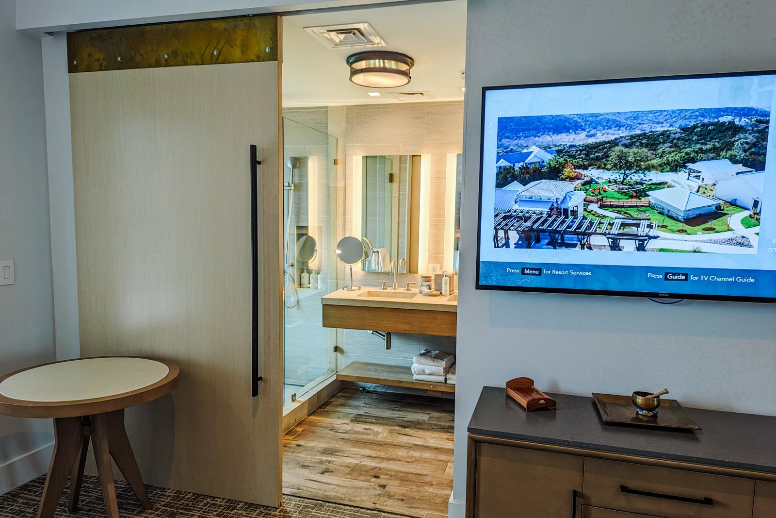 Miraval Austin room bathroom